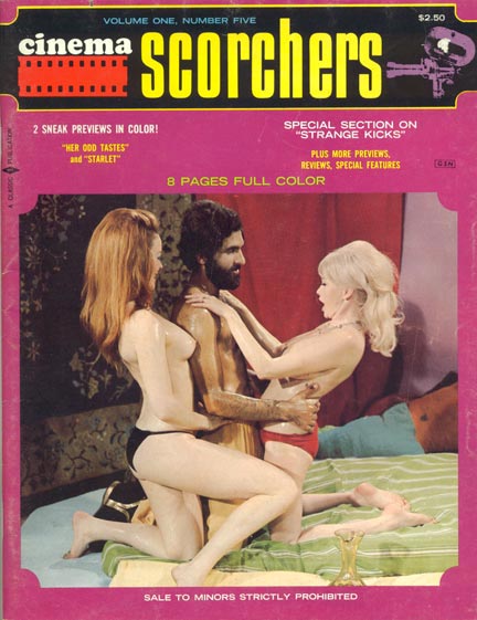 CINEMA SCORCHERS magazine side cover Issue 5  Vol 1 #5  1968