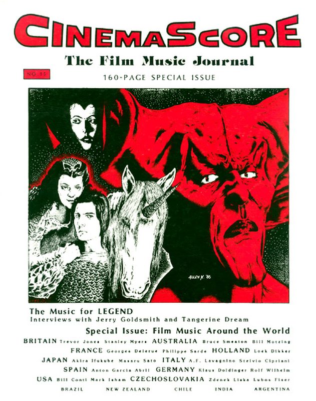 CINEMASCORE magazine cover Issue 15  1987