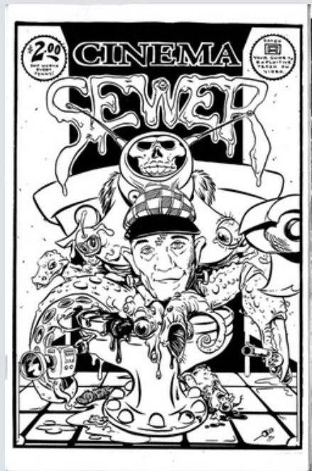 CINEMA SEWER magazine side cover Issue 1  