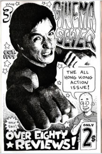 CINEMA SEWER magazine side cover Issue 3  