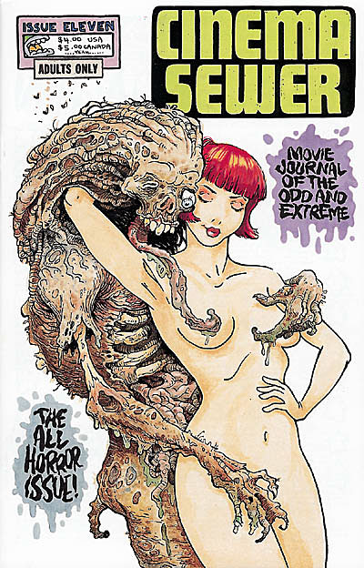CINEMA SEWER magazine side cover Issue 11  2002