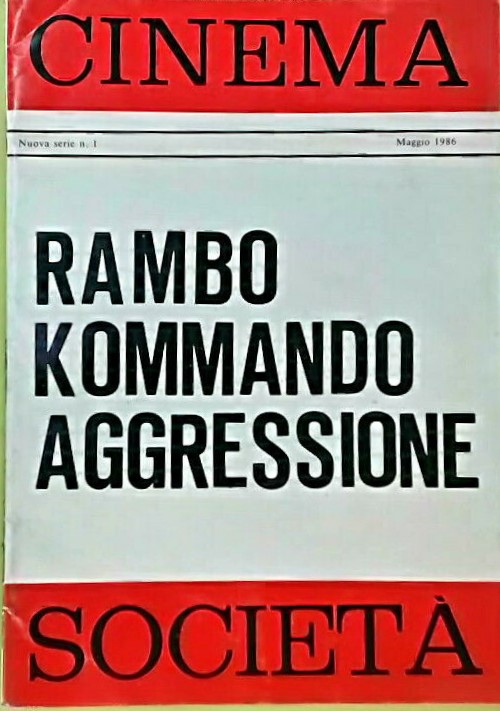 CINEMA SOCIETA magazine side cover Issue 1  Nuova Series  May 1986