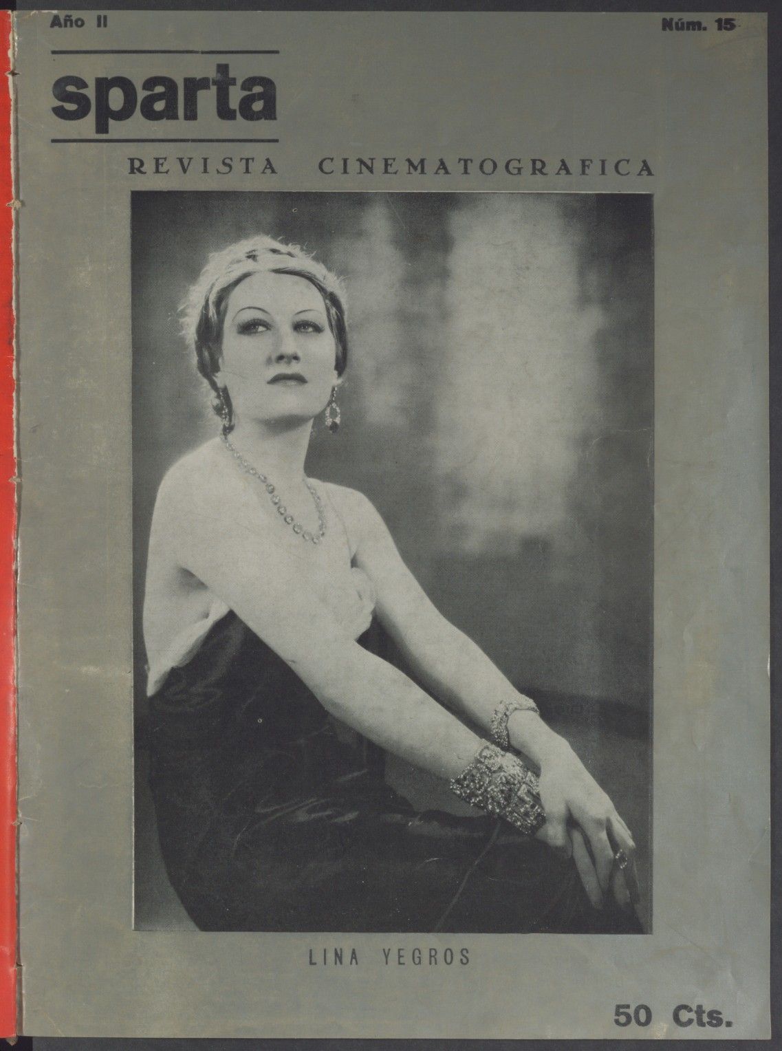 CINEMA SPARTA magazine side cover Issue 15 15 April 1935