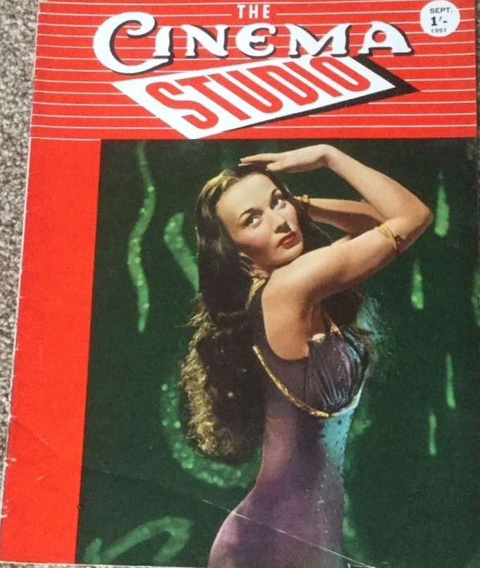 CINEMA STUDIO | THE magazine side cover  September 1951