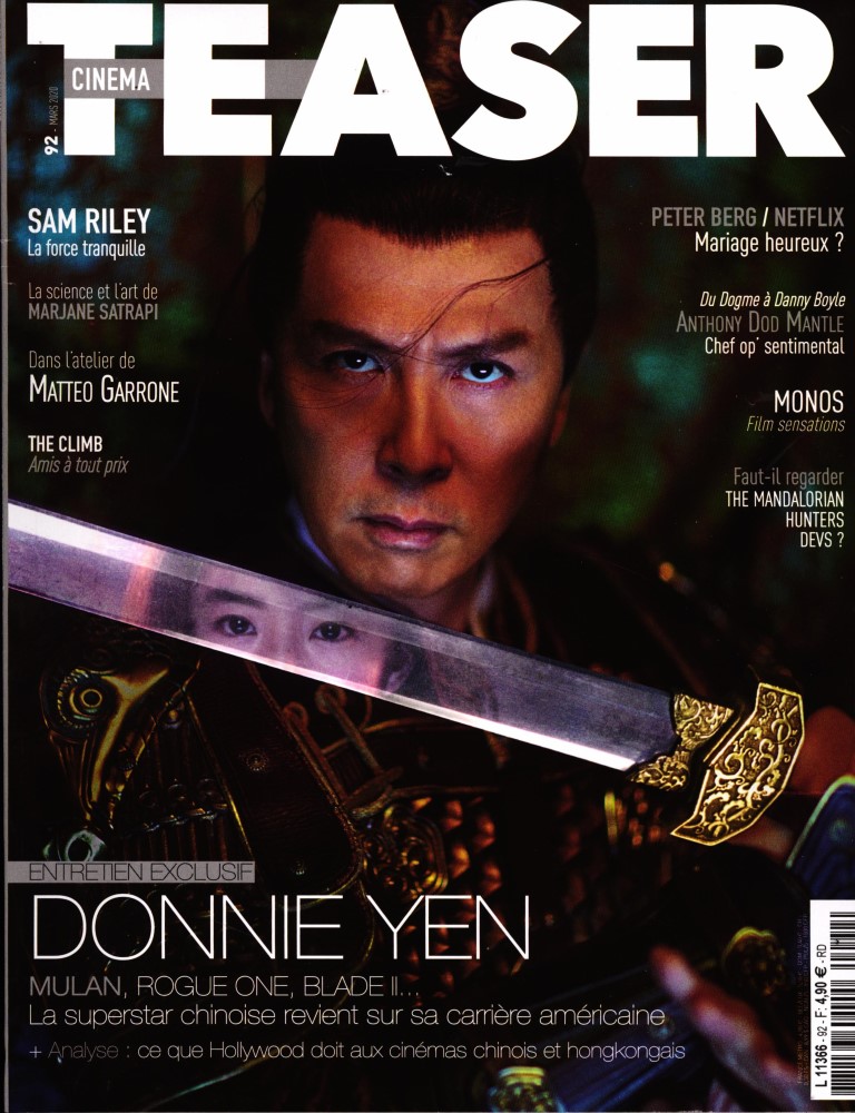 CINEMA TEASER magazine side cover Issue 92  March 2020