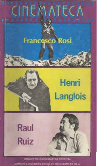 CINEMATECA (Revista) magazine side cover Issue 6  January 1979