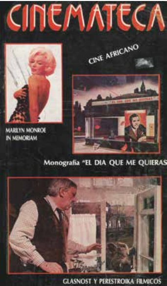 CINEMATECA (Revista) magazine side cover Issue 8  January 1988