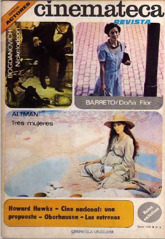 CINEMATECA REVISTA magazine side cover Issue 6 January 1978