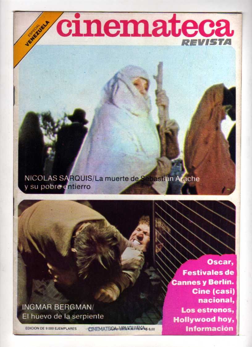 CINEMATECA REVISTA magazine side cover Issue 16 June 1979