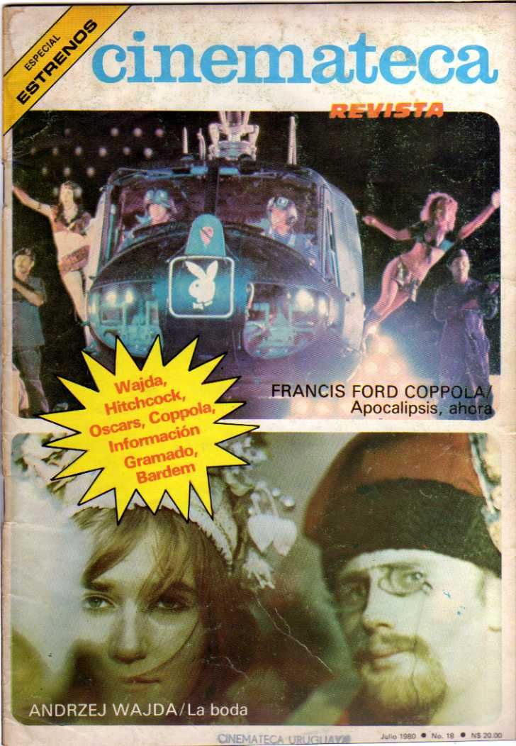 CINEMATECA REVISTA magazine side cover Issue 18 July 1980