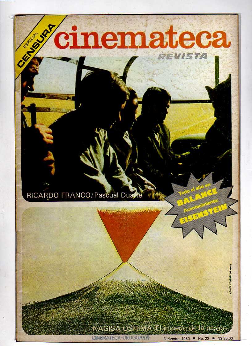 CINEMATECA REVISTA magazine side cover Issue 22 December 1980