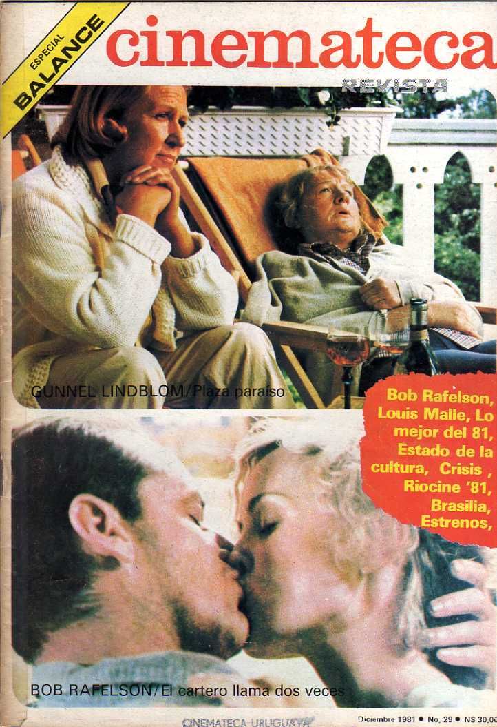CINEMATECA REVISTA magazine side cover Issue 29 December 1981