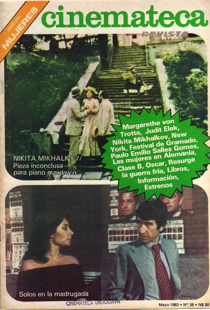 CINEMATECA REVISTA magazine side cover Issue 38 May 1983