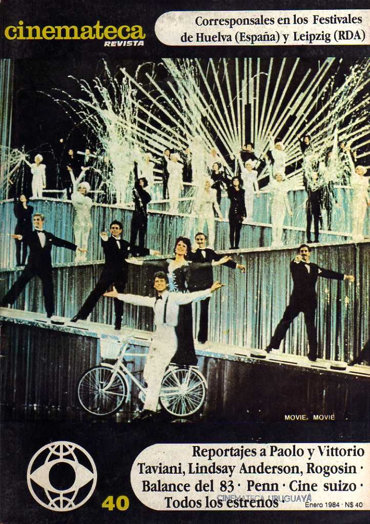 CINEMATECA REVISTA magazine side cover Issue 40 January 1984