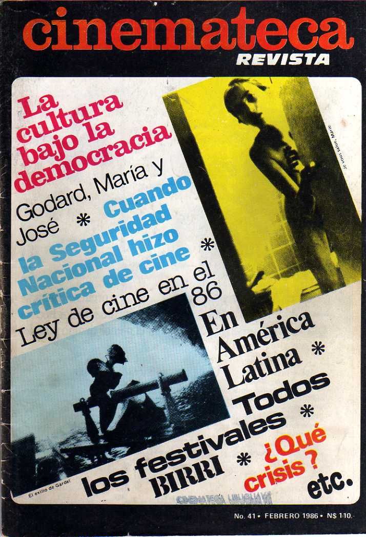 CINEMATECA REVISTA magazine side cover Issue 41 February 1986