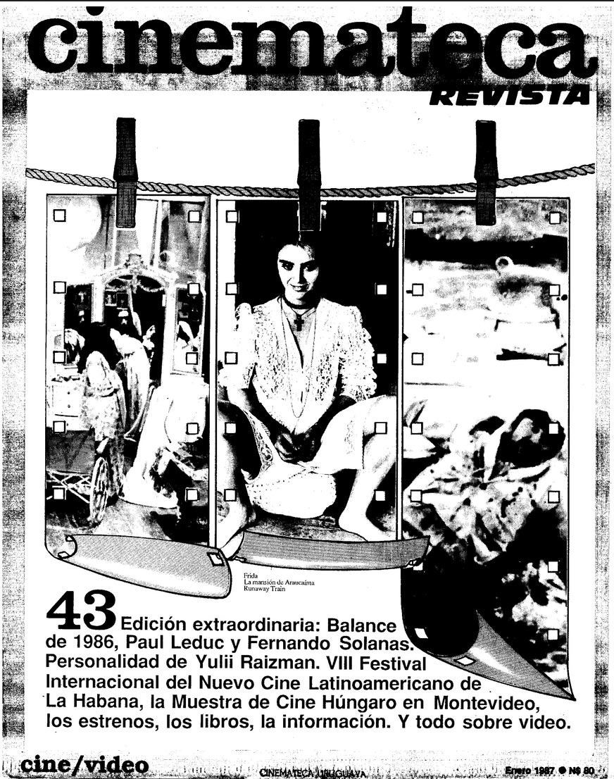CINEMATECA REVISTA magazine side cover Issue 43 January 1987