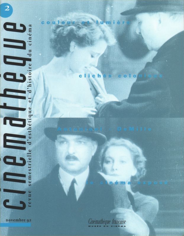 CINEMATHEQUE magazine side cover Issue 2 November 1992
