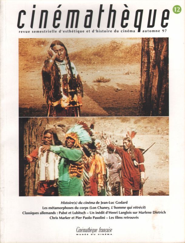 CINEMATHEQUE magazine side cover Issue 12 Autumn 1997