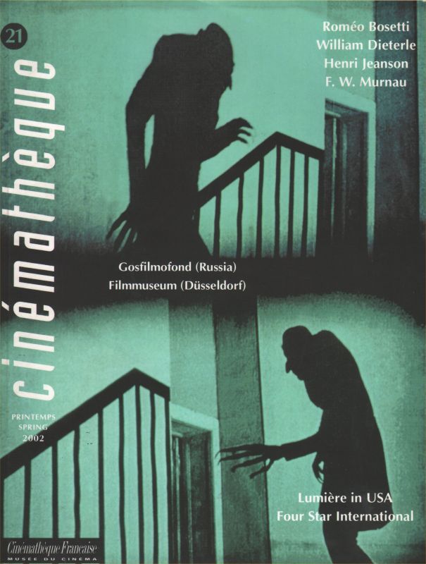 CINEMATHEQUE magazine side cover Issue 21 Spring 2002