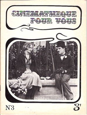 CINEMATHEQUE POUR VOUS magazine side cover Issue 3 March/April 1972