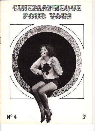 CINEMATHEQUE POUR VOUS magazine side cover Issue 4 June/July 1972