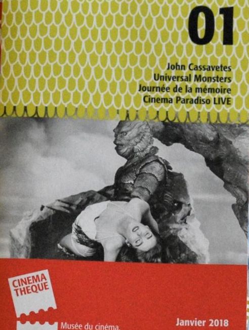 CINEMATHEQUE MUNICIPALE magazine side cover  January 2018