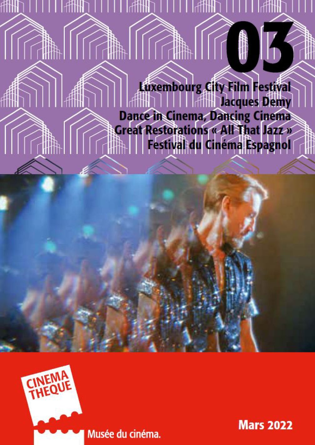 CINEMATHEQUE MUNICIPALE magazine side cover  March 2022