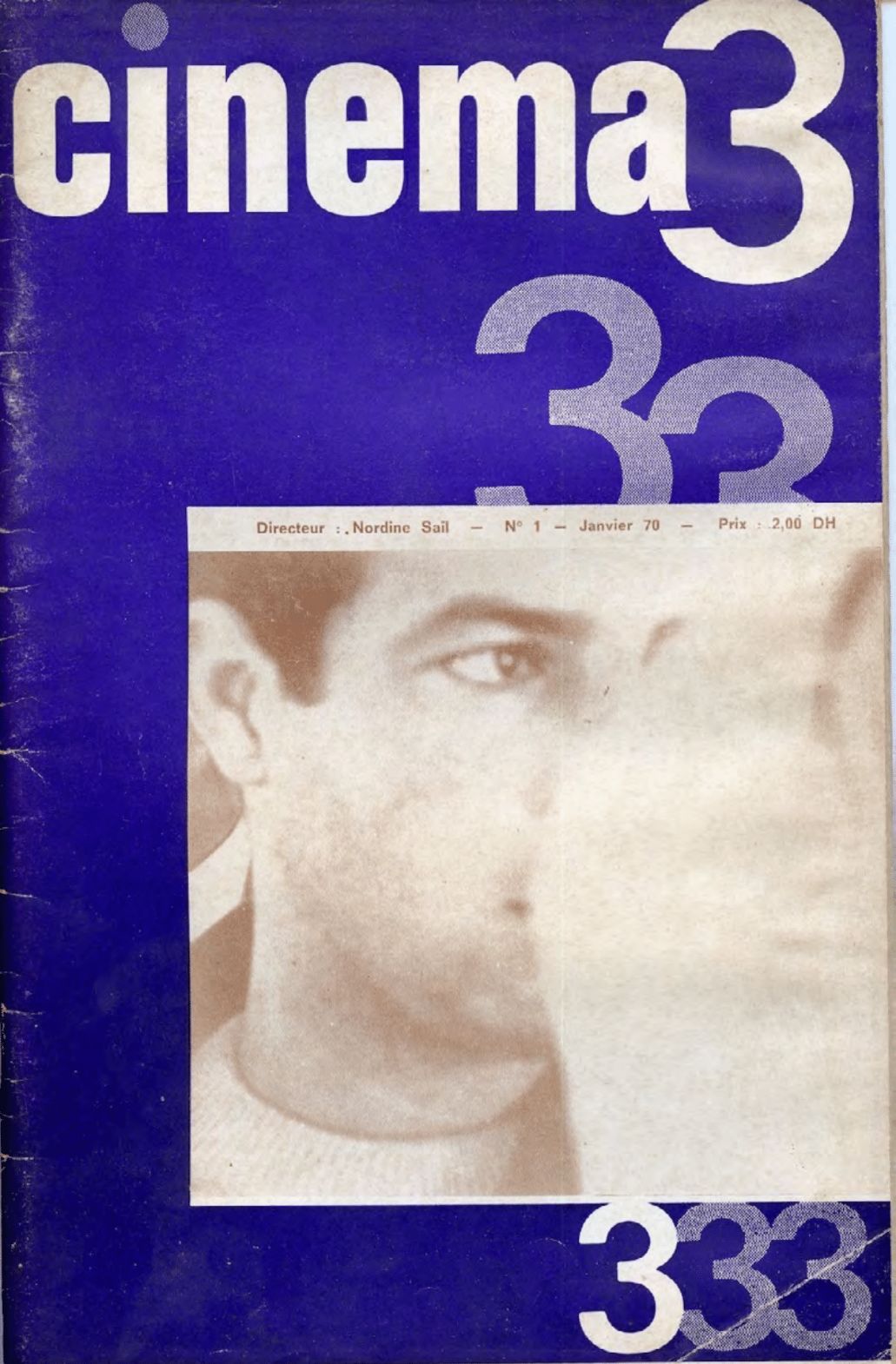 CINEMA THREE magazine side cover Issue 1  January 1970