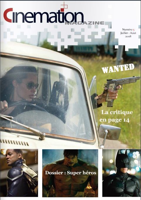 CINEMATION magazine side cover Issue 5 July/August 2008