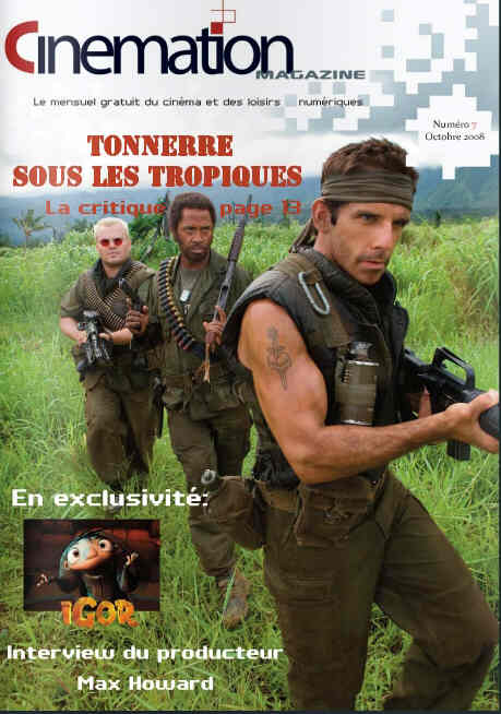 CINEMATION magazine side cover Issue 7 October 2008