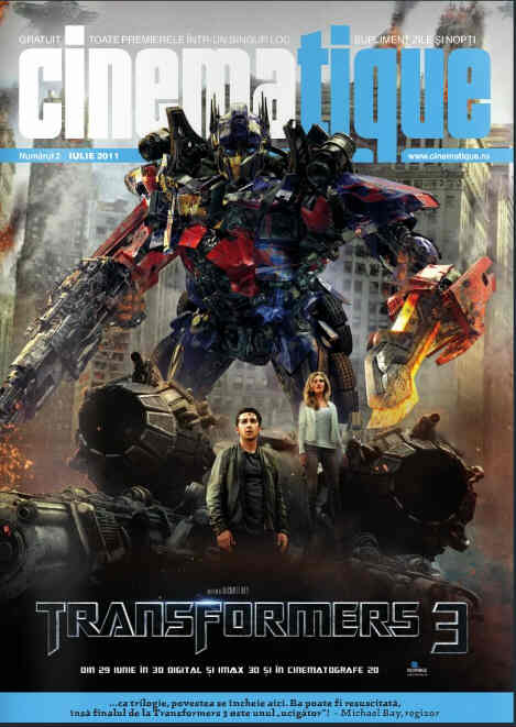CINEMATIQUE magazine side cover Issue 2 July 2011