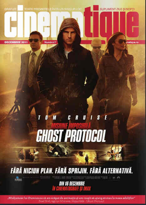 CINEMATIQUE magazine side cover Issue 7 December 2011