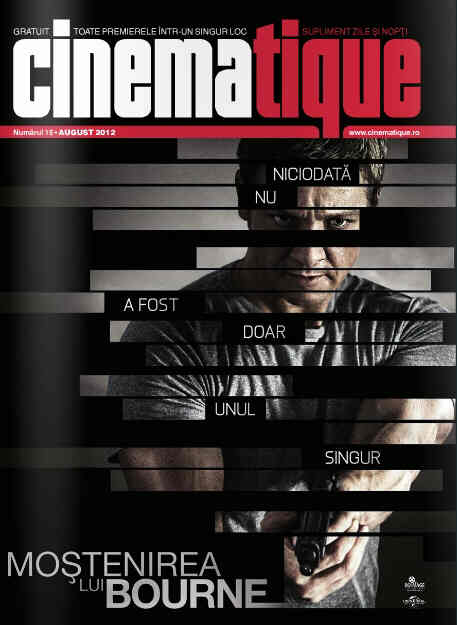 CINEMATIQUE magazine side cover Issue 15 August 2012