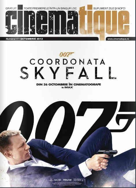 CINEMATIQUE magazine side cover Issue 17 October 2012