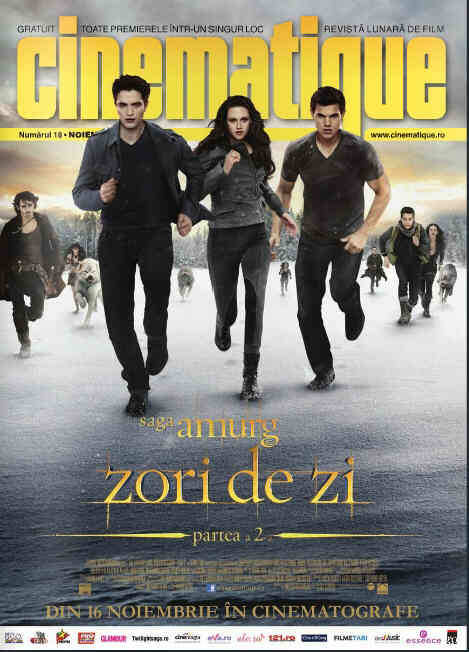 CINEMATIQUE magazine side cover Issue 18 November 2012