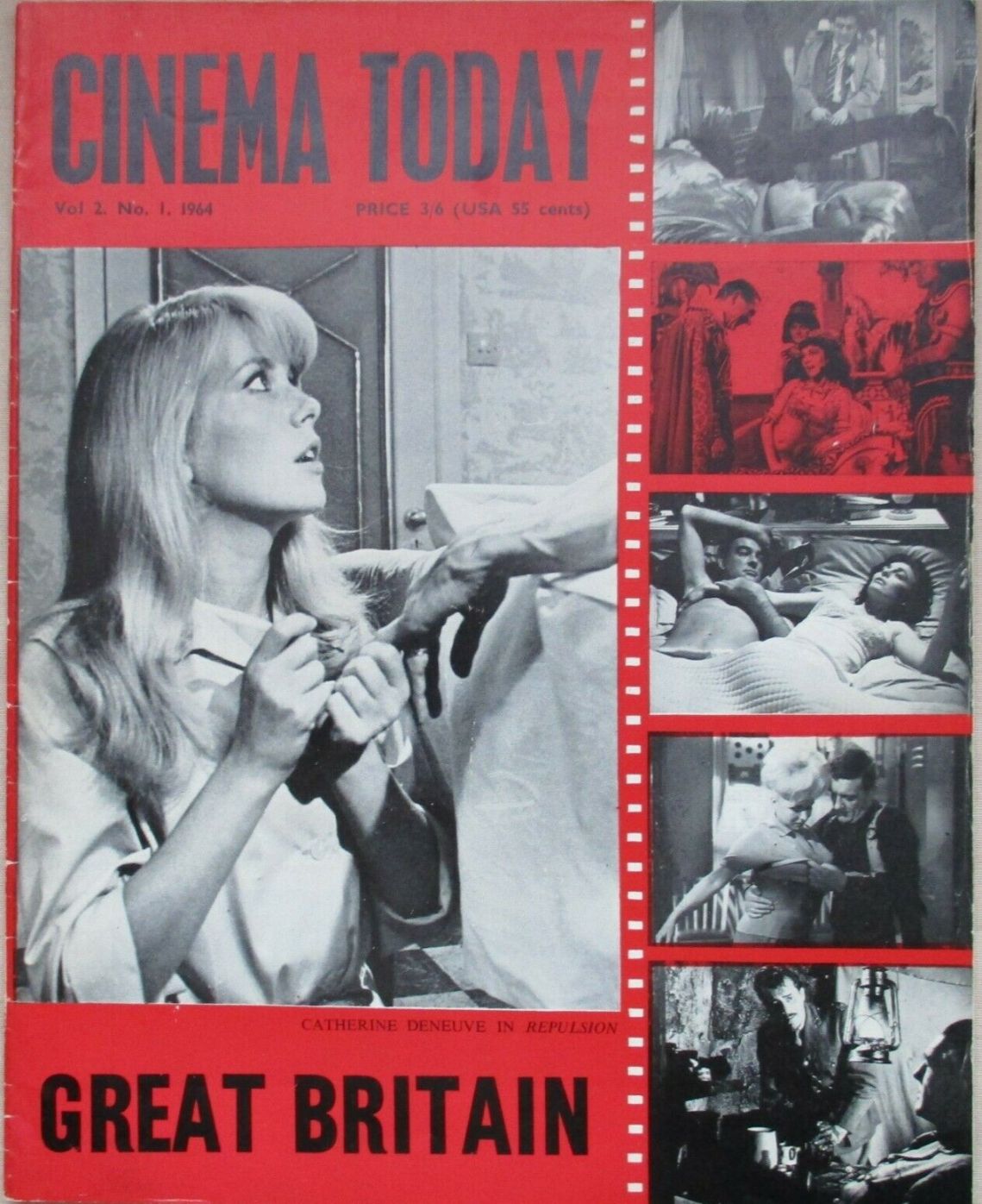 CINEMA TODAY magazine side cover  Vol 2 No  1   1964