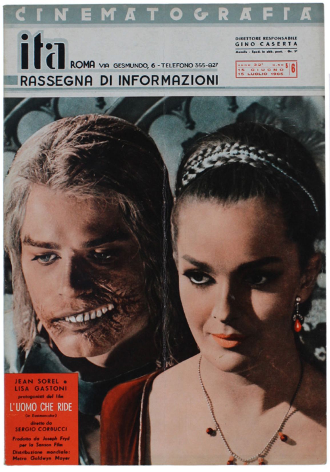 CINEMATOGRAFIA ITA magazine side cover Issue 5-6  June/July 1965