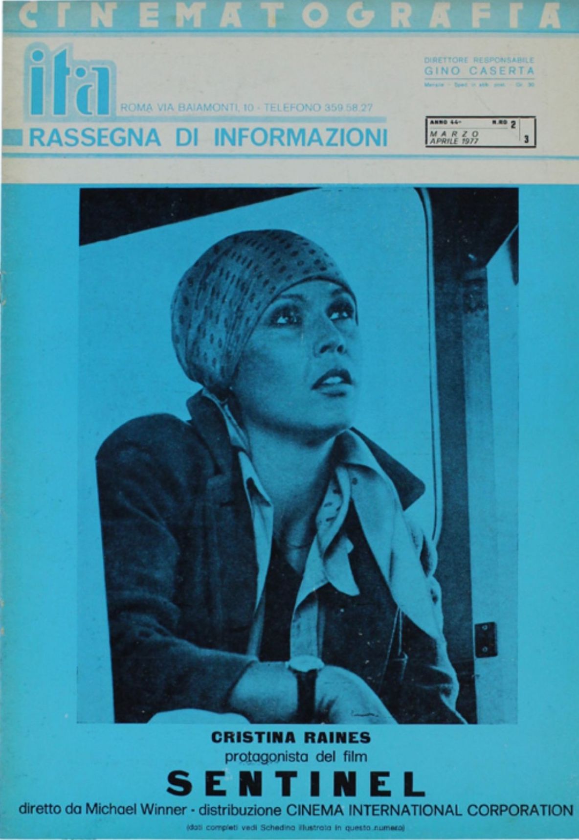 CINEMATOGRAFIA ITA magazine side cover Issue 2-3  March/April 1977