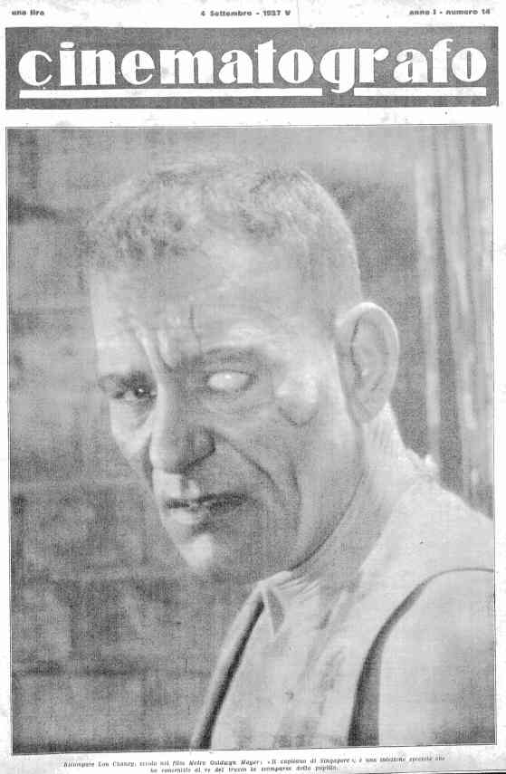CINEMATOGRAFO magazine side cover Issue 14 4 September 1927