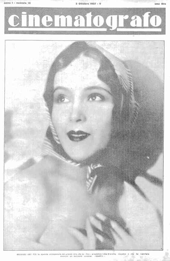 CINEMATOGRAFO magazine side cover Issue 16 2 October 1927