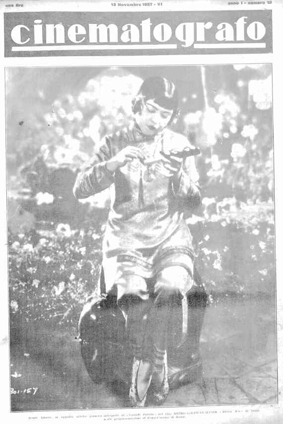 CINEMATOGRAFO magazine side cover Issue 19 13 November 1927
