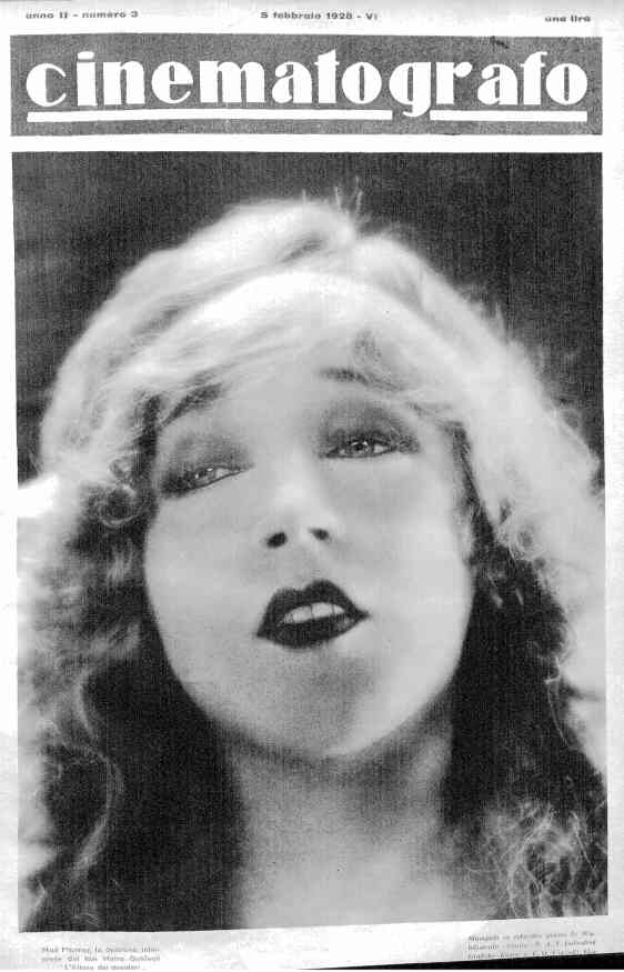 CINEMATOGRAFO magazine side cover Issue 3 5 February 1928
