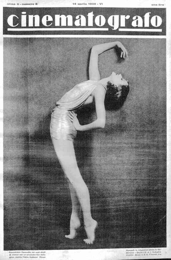 CINEMATOGRAFO magazine side cover Issue 8 14 April 1928