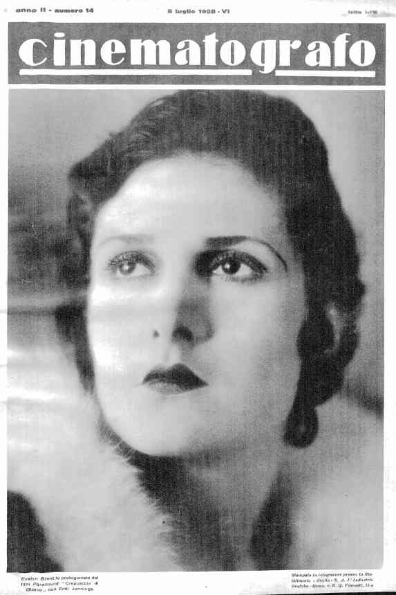 CINEMATOGRAFO magazine side cover Issue 14 8 July 1928