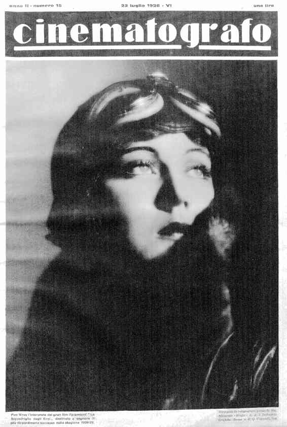 CINEMATOGRAFO magazine side cover Issue 15 22 July 1928