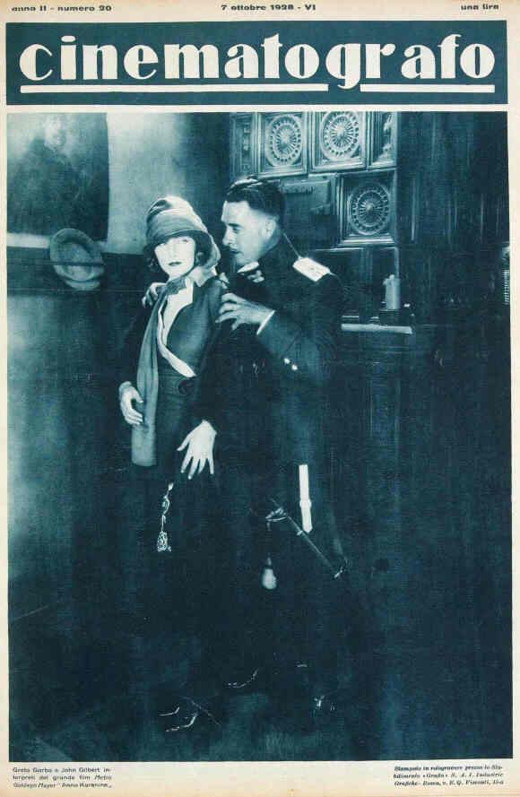 CINEMATOGRAFO magazine side cover Issue 20 7 October 1928