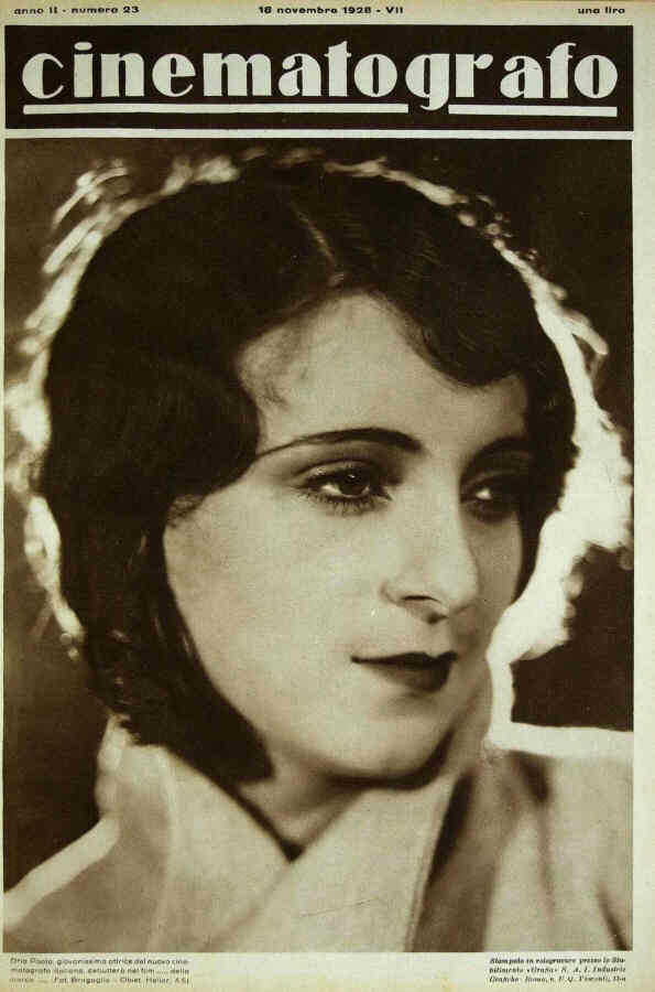 CINEMATOGRAFO magazine side cover Issue 23 18 November 1928