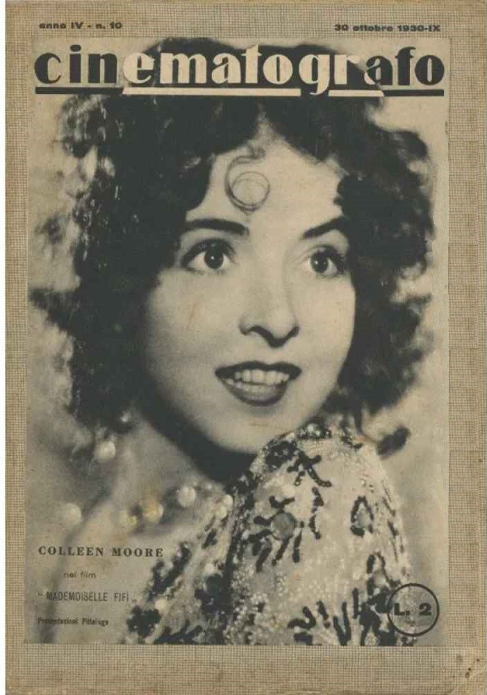 CINEMATOGRAFO magazine side cover Issue 10 30 October 1930