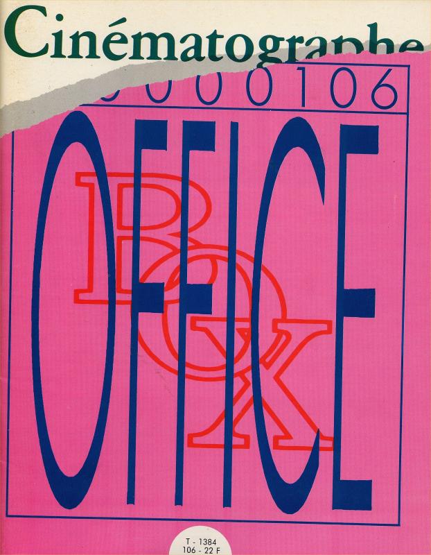 CINEMATOGRAPHE magazine side cover Issue 106 January 1985