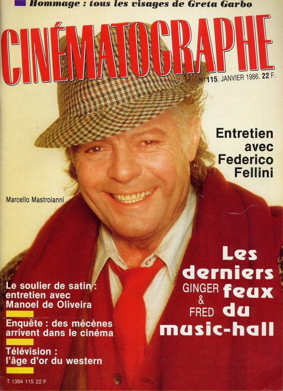 CINEMATOGRAPHE magazine side cover Issue 115 January 1986